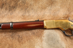 Uberti Yellowboy Winchester 1866 19" .45 LC Saddle Ring Carbine Lever Action Rifle, MFD 2001 - 9