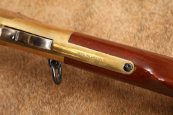 Uberti Yellowboy Winchester 1866 19" .45 LC Saddle Ring Carbine Lever Action Rifle, MFD 2001 - 24