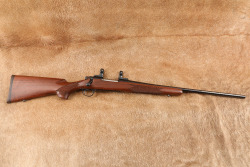 Remington 700 7mm Mauser 22" Checkered Wood Bolt Action Rifle and Scope Rings, MFD 1991 - 2