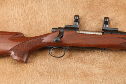 Remington 700 7mm Mauser 22" Checkered Wood Bolt Action Rifle and Scope Rings, MFD 1991 - 4
