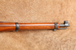 Swiss Schmidt Rubin K31 Small Caliber Trainer 25&rdquo; .22 LR Straight Pull Bolt Action Rifle, Sling - 6