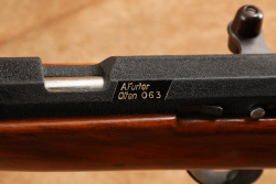 Swiss Schmidt Rubin K31 Small Caliber Trainer 25&rdquo; .22 LR Straight Pull Bolt Action Rifle, Sling - 22