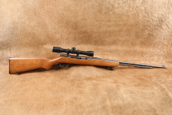 Stevens Model 87D 24" .22 S/L/LR Semi-auto Rifle, Scope & Sling, MFD 1940s-1950s C&R - 2