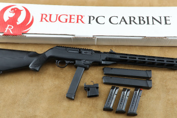Ruger PC Carbine 9mm Luger 16.12" Takedown Semi-Auto Rifle w/ Glock Magwell & 5 Mags