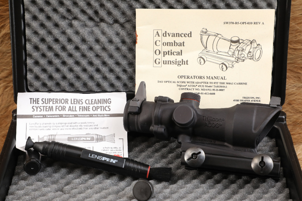 Cased Vintage 1996 Trijicon ACOG 4x32 TA01M4A1 M4A1 Carbine