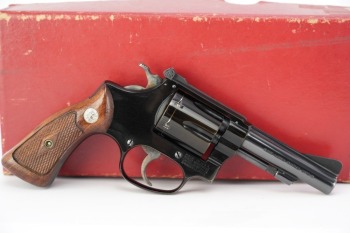 Early Smith & Wesson "The 1955 .22/32 Kit Gun Airweight", Pre-Model 43 Revolver & Box