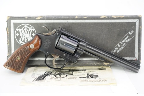 1949 Smith & Wesson K-38 Masterpiece, Pre-Model 14 .38 Special 6" Revolver & Box