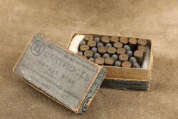 35 Rounds of Antique 1900s Winchester .45 Colt Ammo In US Cartridge Co. .44 Colt Incorrect Box