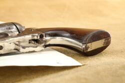 1st Generation Colt Single Action Army SAA Nickel 7 1/2" .45 Revolver and Letter, 1881 Antique - 11