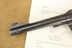 Custom Engraved Colt Officers Model Match 6" .22 LR Double Action Target Revolver, 1960 C&R - 7