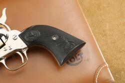 Cased Colt Peacemaker Centennial Nickel Frontier Six Shooter SAA .44-40 Revolver, 1973 C&R - 8