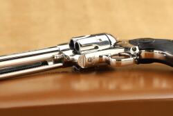 Cased Colt Peacemaker Centennial Nickel Frontier Six Shooter SAA .44-40 Revolver, 1973 C&R - 12