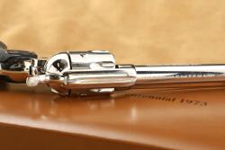 Cased Colt Peacemaker Centennial Nickel Frontier Six Shooter SAA .44-40 Revolver, 1973 C&R - 17