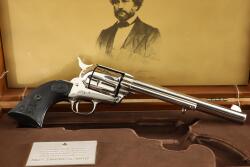 Cased Colt Peacemaker Centennial Nickel Frontier Six Shooter SAA .44-40 Revolver, 1973 C&R - 29