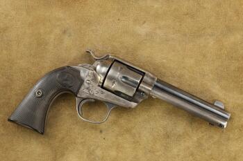 Colt 1st Generation Bisley Model Single Action Army SAA 4 3/4" .38-40 WCF Revolver, 1906 C&R