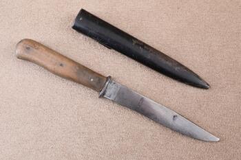 German WW2 Army Waffen-SS Carl Eickhorn Fighting Boot Knife W/ Luftwaffe Kampfmesser Sheath