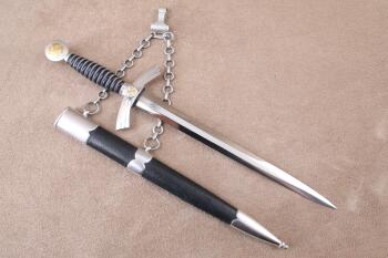 German WW2 Luftwaffe Officer E.F. Horster 1st Model Dress Dagger, Sheath and Hanger