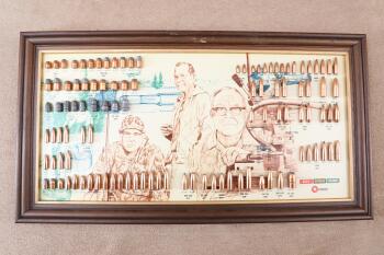 Vintage 1979 Speer Limited Edition #285/4000 Founder's 21.5" x 11.5" Bullet Cartridge Display Board