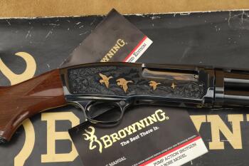 Factory Engraved Browning Model 42 High Grade V .410 Bore 26" Pump Shotgun MFD 1991