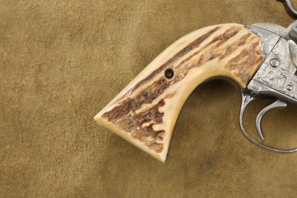 Custom Engraved Colt 1st Gen Bisley Model Single Action Army SAA 7