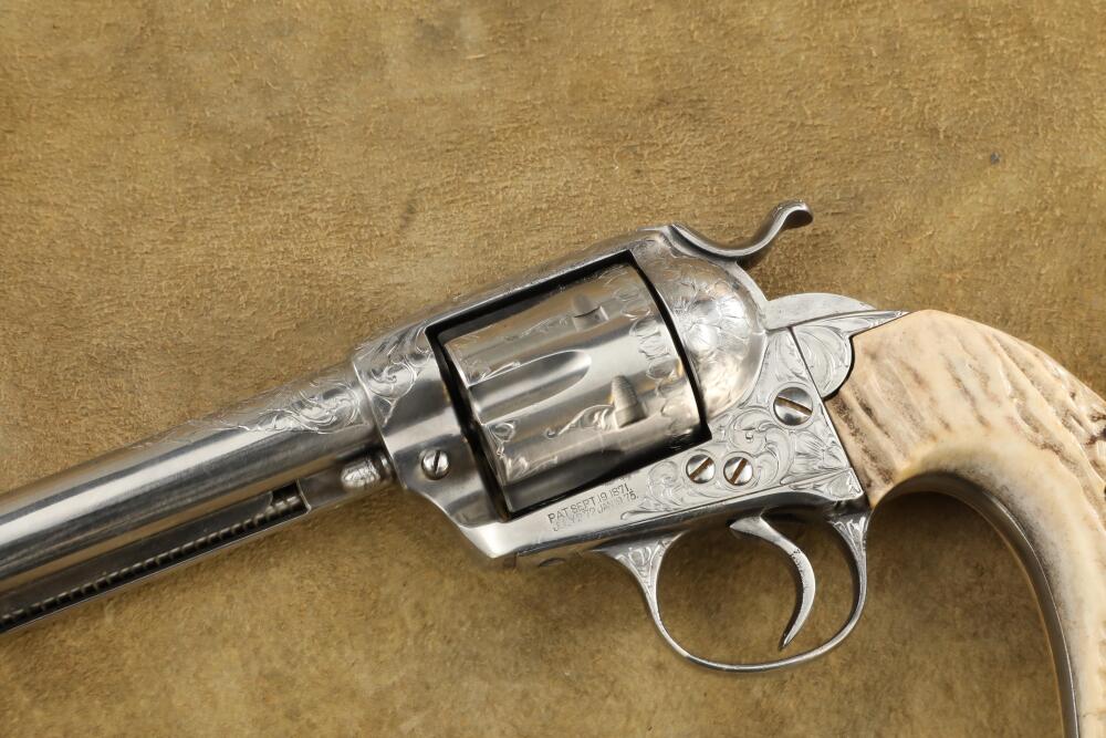 Custom Engraved Colt 1st Gen Bisley Model Single Action Army SAA 7