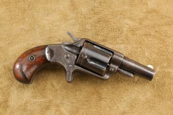 British Proofed Colt New Line 1st Model .38 Short, Long Single Action Revolver, 1874 Antique