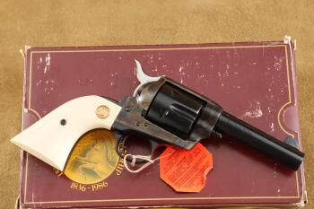Boxed Colt Storekeeper's Model Sheriff Single Action Army SAA BP Frame 4" .45 Revolver, 1986