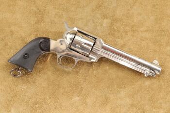 Remington Model 1888 New Model Pocket Army 5 3/4" Nickel .44-40 Revolver, MFD 1888-89 Antique