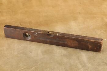 Antique 1920s Winchester Model 9811 Wood and Brass 24" Bubble Level