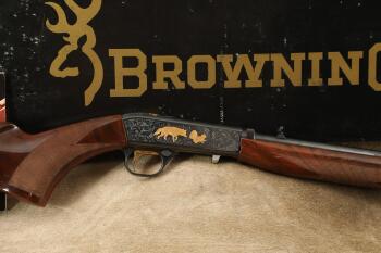 Browning SA22 SA-22 Grade VI High Grade Engraved .22 LR Semi-Automatic Rifle, MFD 1991