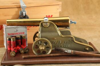 Winchester Presentation Model 98 Breech Loading Signal Cannon 10 GA Blank Only Crate/Base, 1976