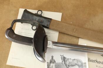 Scarce, Serial Numbered US Army WW1 Cavalry LF&C M-1913 Patton Saber, Sheath