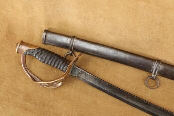 US Union Army Civil War Ames M-1860 Light Cavalry Saber, Sheath