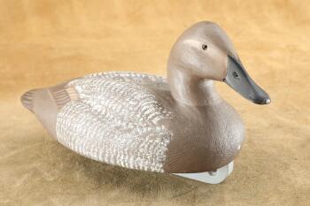 Vintage 1983 R. Manchester Canvasback Hen Wooden Duck Decoy