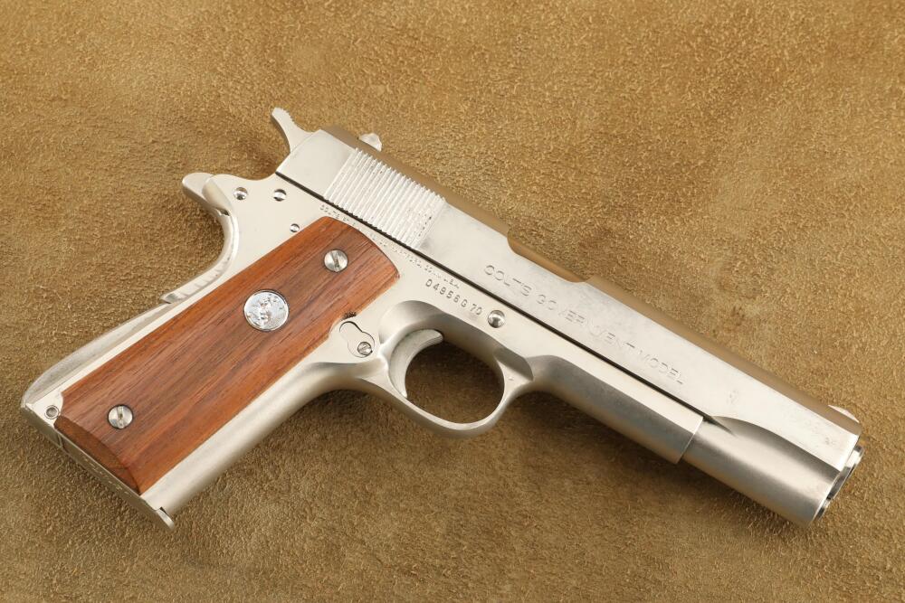 Colt MK IV Series '70 Government Model 1911 Nickel .45 ACP Semi