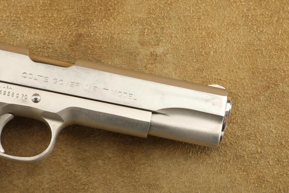 Colt MK IV Series '70 Government Model 1911 Nickel .45 ACP Semi
