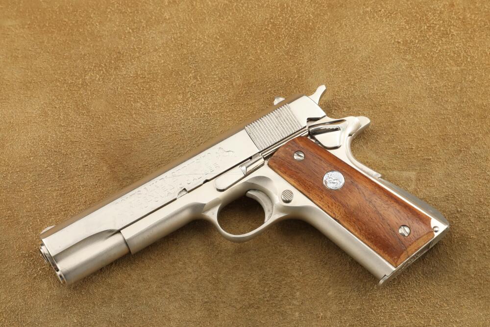 Colt MK IV Series '70 Government Model 1911 Nickel .45 ACP Semi