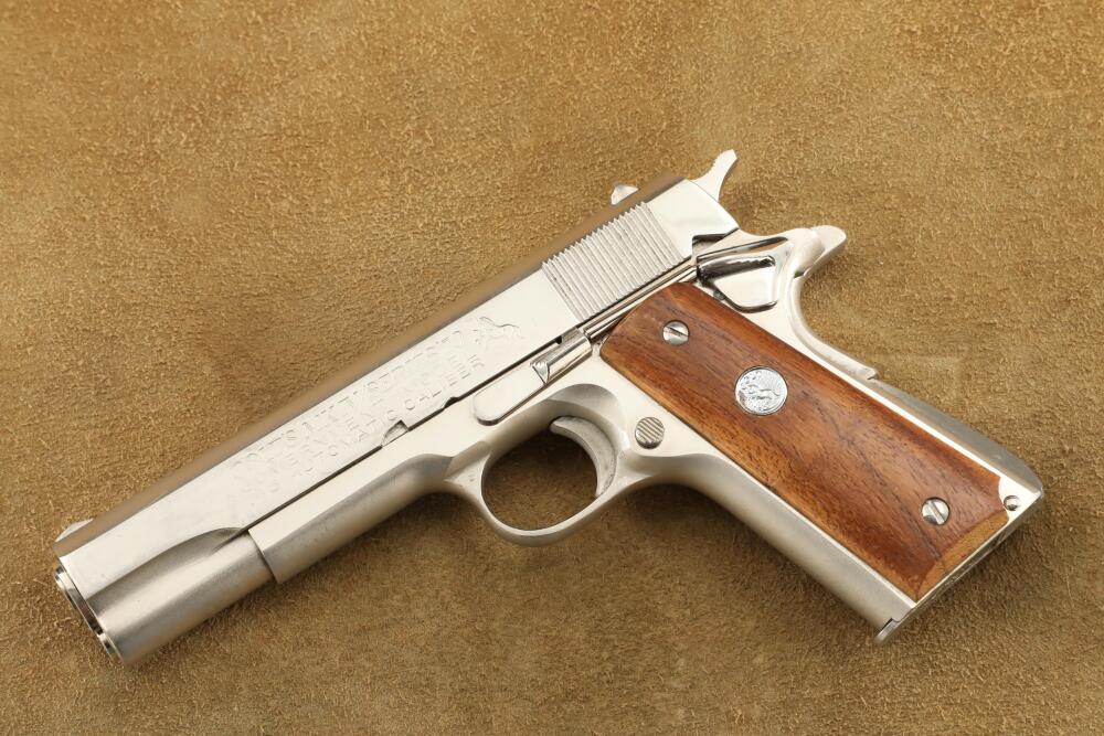 Colt MK IV Series '70 Government Model 1911 Nickel .45 ACP Semi