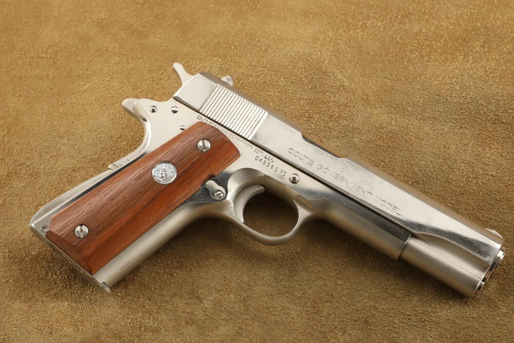 Colt MK IV Series '70 Government Model 1911 Nickel .45 ACP Semi