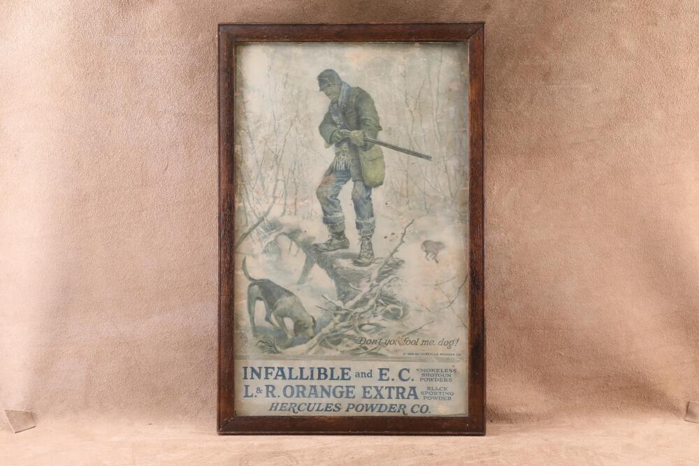 Antique 1920 Hercules Powder Co. Don't You Fool Me, Dog! Black