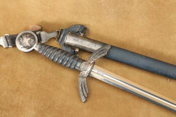 German WW2 Luftwaffe Officer Carl Eickhorn Dress Sword, Sheath