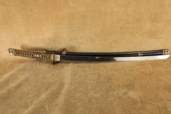 Imperial Japanese Navy WW2 Officer's Kai-Gunto Sword & Sheath, Anchor Marked on Tang