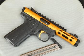 Ruger MKIV 22/45 Lite 43926 .22 LR 4.4" Threaded Semi Automatic Blowback Pistol, MFD 2019