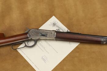 Winchester Model 1886 26" Round .38-56 WCF Lever Action Rifle, 1890 Antique