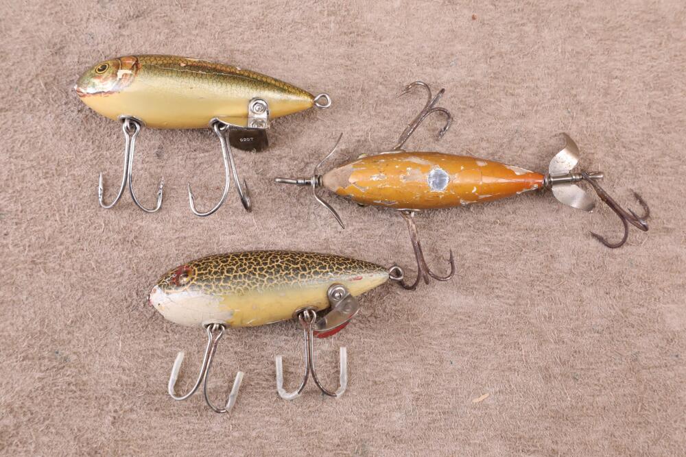 30 vintage fishing lures Job lot over X Best Rattlin Rapalas, Abu, Manns, SPRO, HEDDON, Shak Antique & Tackle Vintage Fishing Lures" Art Print