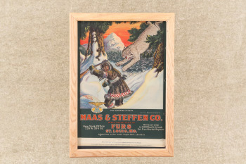 Maas & Steffen Co. 1945 Calendar Top Poster By Ralph Carlyle Prather "The Surprise Attack"