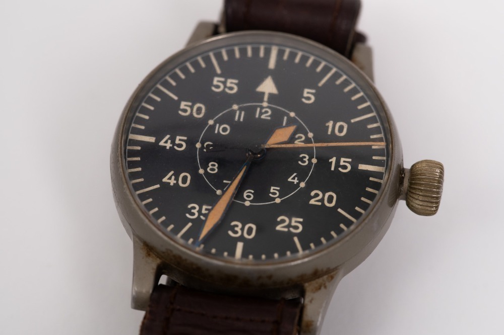 Rare Lange & Söhne WWII German Luftwaffe Pilots B-Uhr Type B Wristwatch