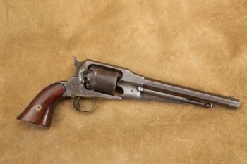 Civil War Martial Marked Remington New Model Army 1858 .44 Caliber Revolver, 1864 Antique