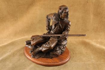 John Brian Chepulis 1999 Union Zouave Soldier Bronze Sculpture
