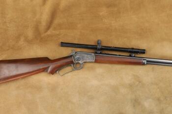 HS-Prefix Marlin Model 39 Pre-A 24" .22 Short Long LR Lever Action Rifle & Scope, MFD 1932-1936 C&R